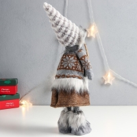 Кукла интерьерная "Девочка в зимнем наряде со снежинками" 45х16х9 см Кукла интерьерная "Девочка в зимнем наряде со снежинками" 45х16х9 см