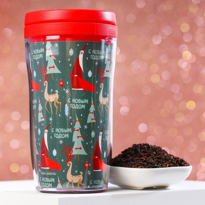 Чёрный чай &laquo;Дед мороз&raquo; 20 г., в термостакане 250 мл.