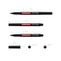 Маркер перманентный ErichKrause P-100, 0.5-1.2 мм, чернила на спиртовой основе светостойкие, водостойкие без ксилола, чёрный Маркер перманентный ErichKrause P-100, 0.5-1.2 мм, чернила на спиртовой основе светостойкие, водостойкие без ксилола, чёрный