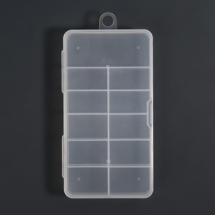 Органайзер для декора, с подвесом, 11 ячеек, 14,5 &times; 8 &times; 1,7 см, цвет прозрачный