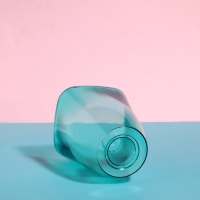 Горшок для орхидей, 1,5 л, 13 &times; 17 см, пластик, прозрачно-бирюзовый