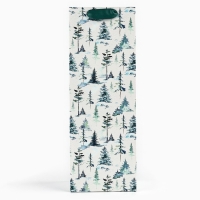 Пакет под бутылку &laquo;С Новым годом&raquo;, лиса, 13 х 36 х 10 см , Новый год