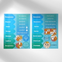 Подарочный набор блокнот-раскраска, трафарет, наклейки и восковые мелки &laquo;Котиков много не бывает&raquo;