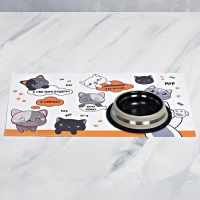 Коврик под миску &laquo;Хочу рыбку&raquo; 43х28 см