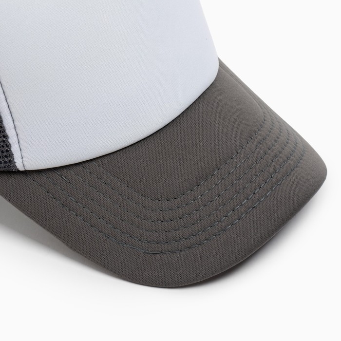 Бейсболка женская с сеткой MINAKU, цвет серый, размер 56-58 Бейсболка женская с сеткой MINAKU, цвет серый, размер 56-58