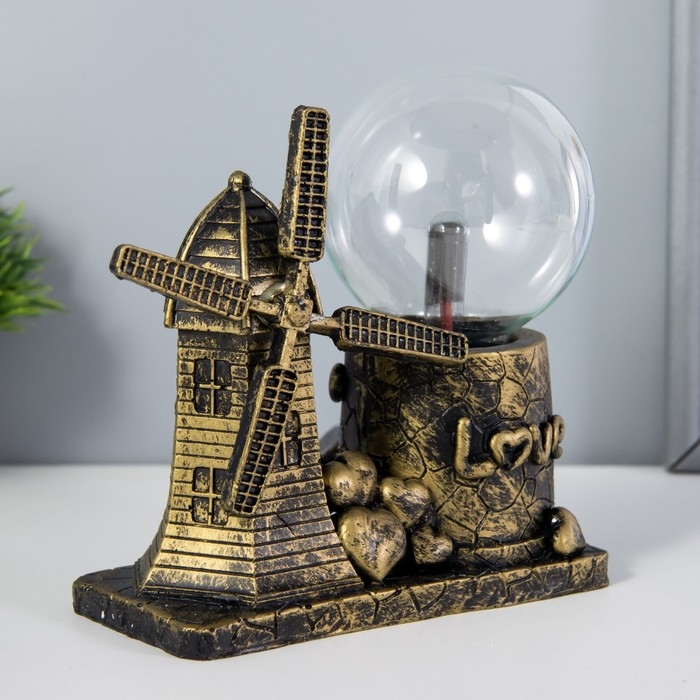 Плазменный шар Плазменный шар "Мельница" МИКС 13х8х19 см RISALUX