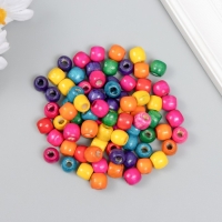 Бусины для творчества дерево "Разноцветные" набор 80 шт 1,1х1,2 см Бусины для творчества дерево "Разноцветные" набор 80 шт 1,1х1,2 см