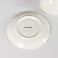 Чайная пара фарфоровая Доляна «Млечный путь», 2 предмета: чашка 220 мл, блюдце d=13,5 см, цвет белый в крапинку Чайная пара фарфоровая Доляна «Млечный путь», 2 предмета: чашка 220 мл, блюдце d=13,5 см, цвет белый в крапинку