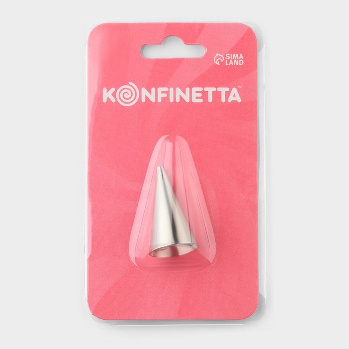Насадка кондитерская KONFINETTA «Круг», основание d=1,8 см, выход d=3 мм, № 3 Насадка кондитерская KONFINETTA «Круг», основание d=1,8 см, выход d=3 мм, № 3