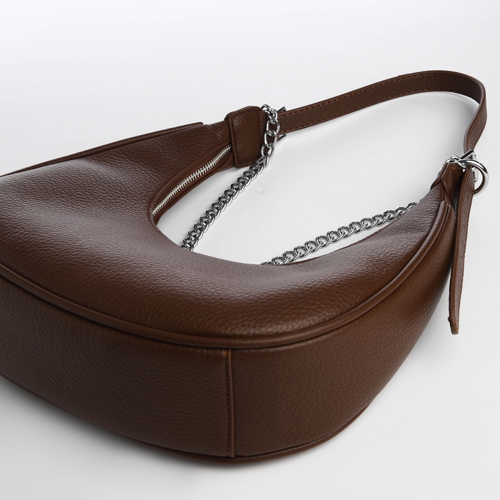 Сумка женская хобо на молнии TEXTURA, средний размер, цвет коричневый Сумка женская хобо на молнии TEXTURA, средний размер, цвет коричневый