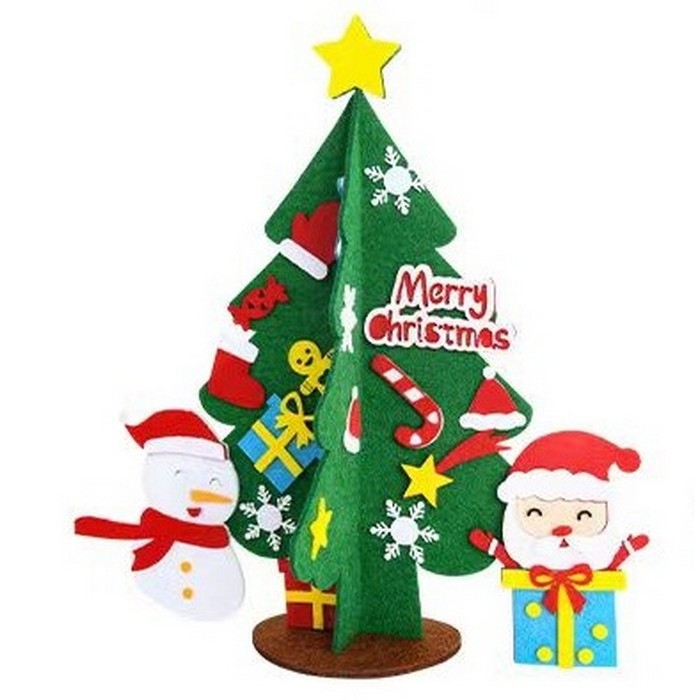 Новый год! Набор для творчества &laquo;Ёлочка со снеговиком&raquo; украшения на клеевой основе