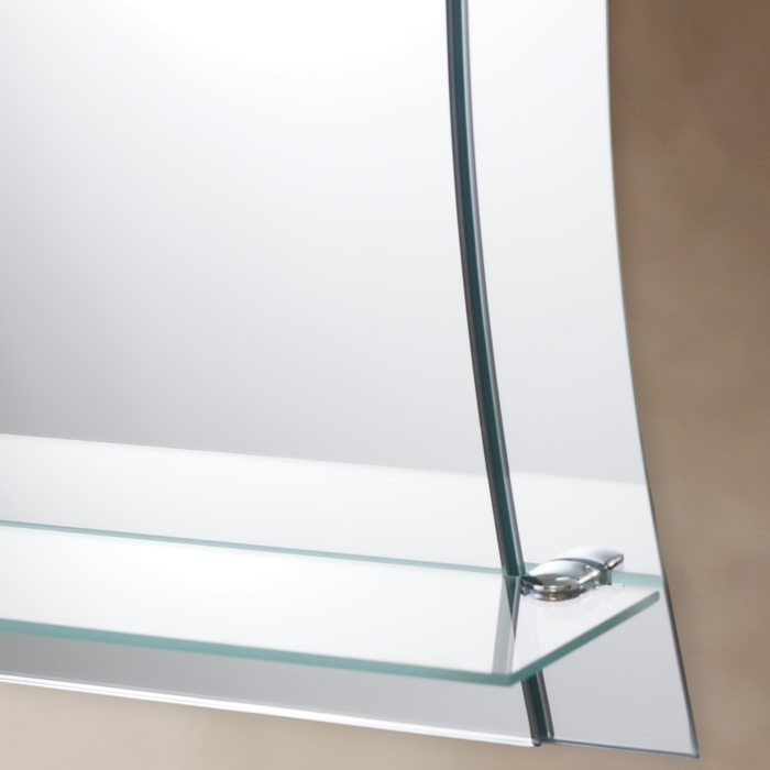 Зеркало &laquo;Лотос&raquo;, настенное, с полочкой, 48&times;55 см