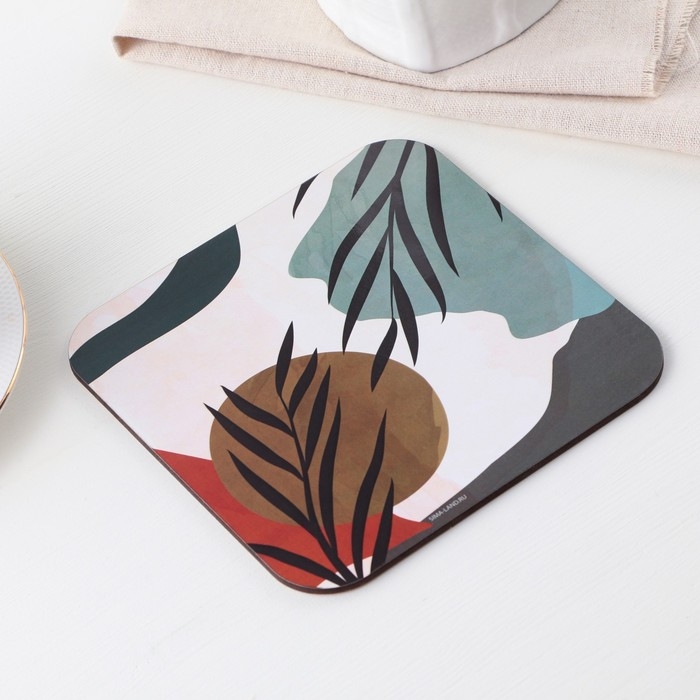 Подставка под горячее квадратная &laquo;Абстракция&raquo;, 15х15 см