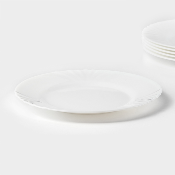 Тарелка десертная из стеклокрамики &laquo;CADIX&raquo;, 19,5 см, цвет белый