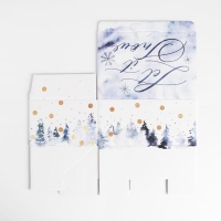 Коробка подарочная новогодняя складная &laquo;Let it snow&raquo;, 22 х 15 х 10 см, Новый год