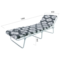 Раскладушка "Пушинка" мягкая, 190 х 65 х 24, макс. нагрузка 80 кг Раскладушка "Пушинка" мягкая, 190 х 65 х 24, макс. нагрузка 80 кг