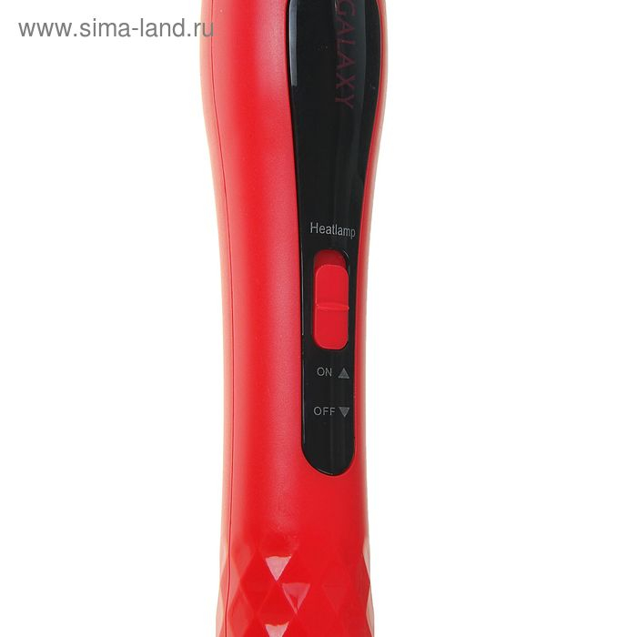 Плойка Galaxy GL 4623, 50 Вт, конусная, керамическое покрытие, d=25 мм, 200°С, красная Плойка Galaxy GL 4623, 50 Вт, конусная, керамическое покрытие, d=25 мм, 200°С, красная