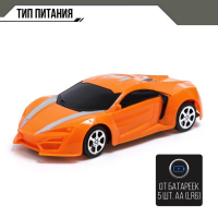 Машина радиоуправляемая &laquo;Гонка&raquo;, работает от батареек, цвета МИКС