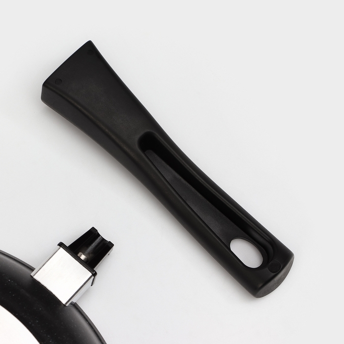 Сковорода, d=26 см, съёмная ручка, антипригарное покрытие, цвет тёмный мрамор Сковорода, d=26 см, съёмная ручка, антипригарное покрытие, цвет тёмный мрамор