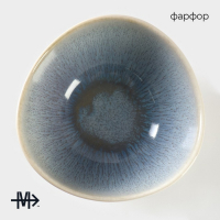 Салатник фарфоровый Magistro Ocean, 300 мл, цвет голубой