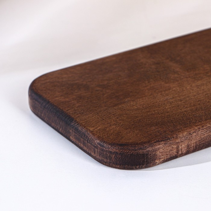 Доска разделочная для подачи с ручкой Adelica, 36×14,5×2 см, тёмный граб Доска разделочная для подачи с ручкой Adelica, 36×14,5×2 см, тёмный граб