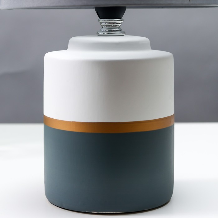 Настольная лампа 16820/1GR E14 40Вт бело-серый h.30см RISALUX