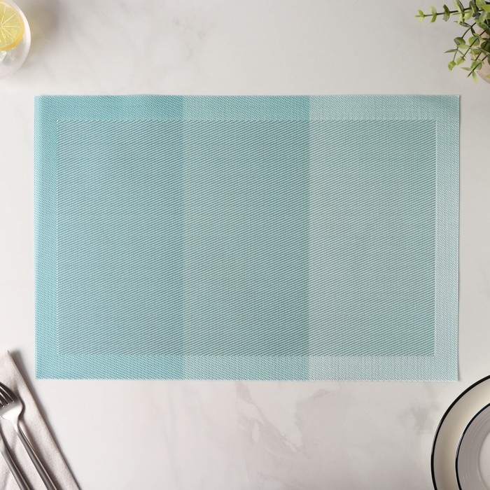 Салфетка сервировочная на стол «Тритон», 45×30 см, цвет бирюзовый Салфетка сервировочная на стол «Тритон», 45×30 см, цвет бирюзовый