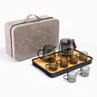 Набор для чайной церемонии 9 предметов, на 6 персон, чашка, чайник, чахай Набор для чайной церемонии 9 предметов, на 6 персон, чашка, чайник, чахай