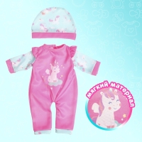 Одежда для пупса &laquo;Единорожки&raquo;, комбинезон, шапочка