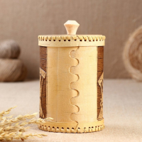 Туес «Дедушка и бабушка», соль,10х17,5 см, береста Туес «Дедушка и бабушка», соль,10х17,5 см, береста