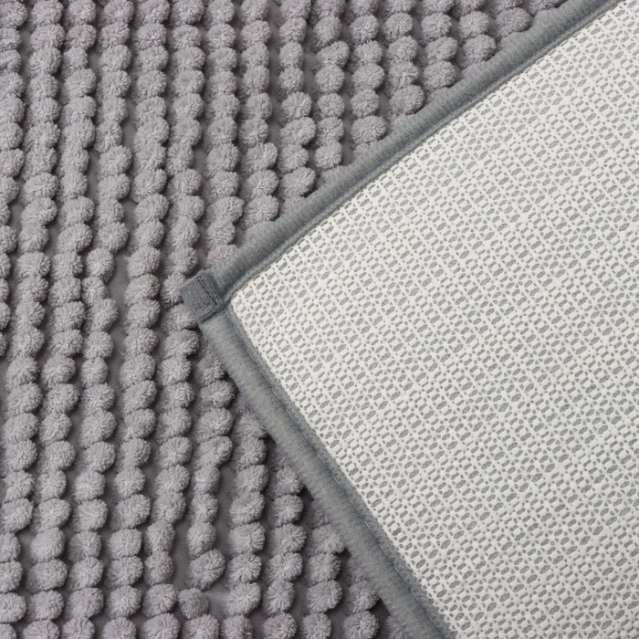 Коврик для дома Доляна &laquo;Букли&raquo;, 40&times;60 см, цвет светло-серый
