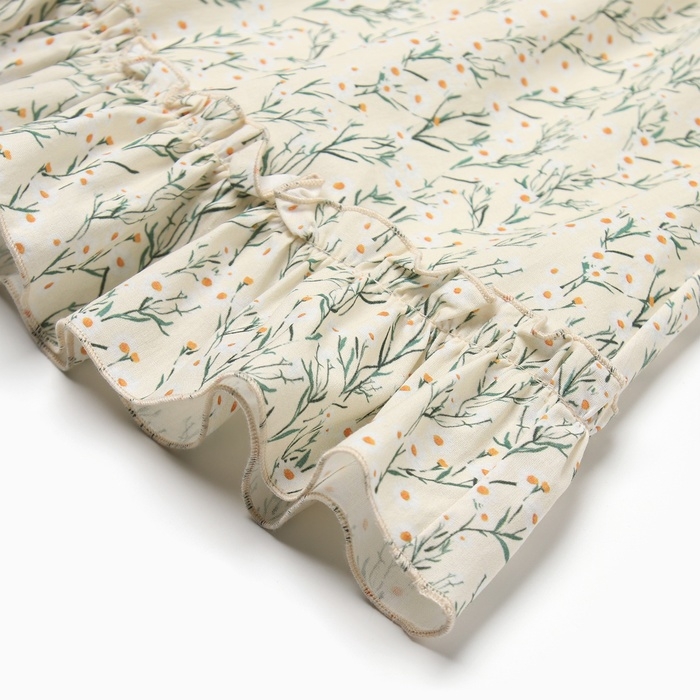 Блузка для девочки MINAKU «Ромашки», цвет молочный, рост 110 см Блузка для девочки MINAKU «Ромашки», цвет молочный, рост 110 см