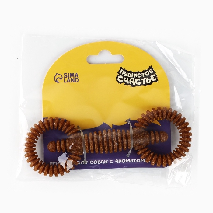 Игрушка для собак жевательная со ароматом корма «2 кольца», 16 х 5 см Игрушка для собак жевательная со ароматом корма «2 кольца», 16 х 5 см