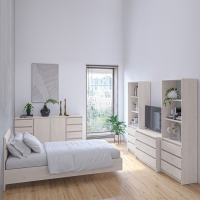 Стеллаж Зара 1800х600х340 крафт белый