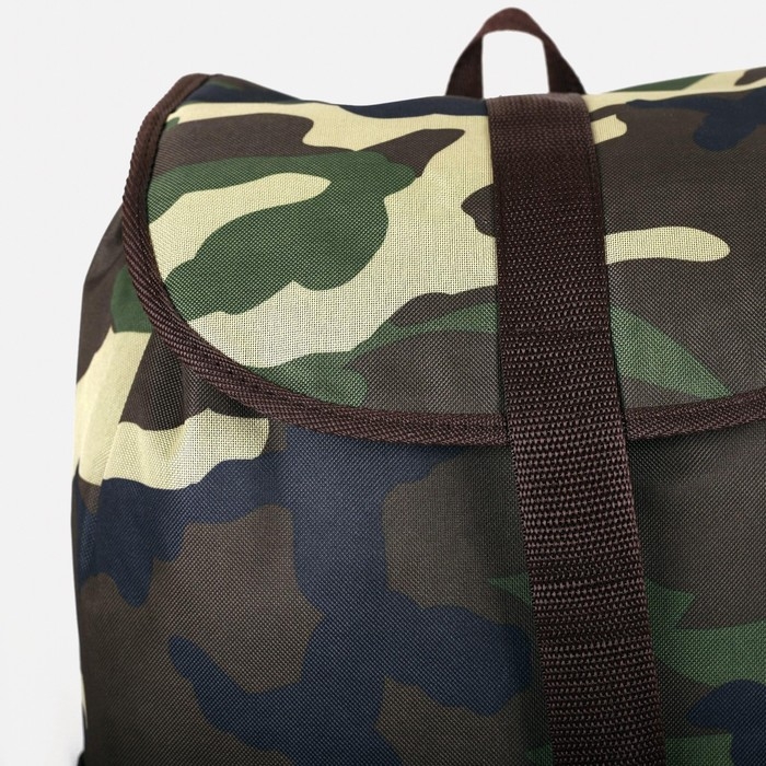 Рюкзак туристический, 55 л, отдел на шнурке, 4 наружных кармана, &laquo;ЗФТС&raquo;, цвет хаки