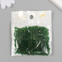 Бисер стекло 6/0 "Матовый полупрозрачный. Зелёный мох" 30 гр Бисер стекло 6/0 "Матовый полупрозрачный. Зелёный мох" 30 гр