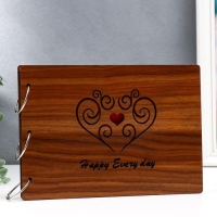 Фотоальбом 30 листов "Счастье - каждый день" (102 уголка+кольца) 27х19х2 см Фотоальбом 30 листов "Счастье - каждый день" (102 уголка+кольца) 27х19х2 см