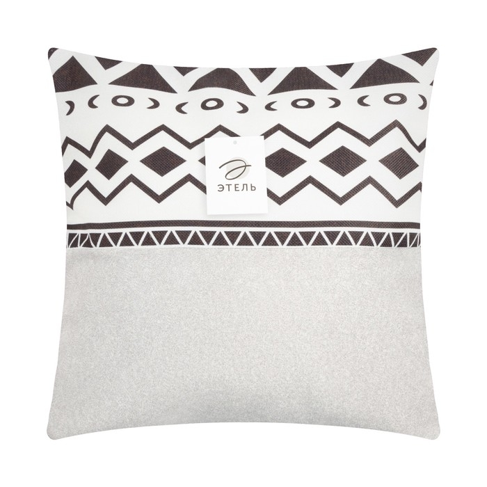 Наволочка декоративная Этель Орнамент цвет серый 45 х 45 см, 100% п/э Наволочка декоративная Этель Орнамент цвет серый 45 х 45 см, 100% п/э