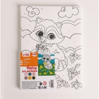 Картина по номерам для детей &laquo;Енотик на полянке&raquo;, 21 х 15 см