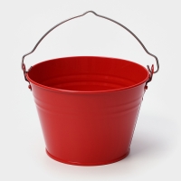 Ведро оцинкованное, 3 л, цвет красный Ведро оцинкованное, 3 л, цвет красный