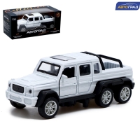 Машина металлическая &laquo;Джип 6X6&raquo;, 1:32, инерция, цвет белый