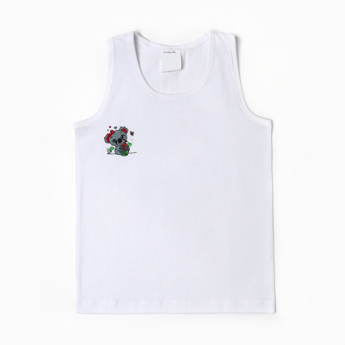 Майка для девочки, цвет микс/принт, рост 98 см (3 г) Майка для девочки, цвет микс/принт, рост 98 см (3 г)