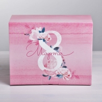 Коробка‒пенал, упаковка подарочная, &laquo;С 8 Марта!&raquo;, 30 х 23 х 12 см