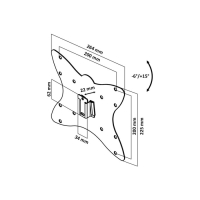 Кронштейн LE'STER LST-201.01, для ТВ, фиксированный, 10-55", 21 мм от стены, черный Кронштейн LE'STER LST-201.01, для ТВ, фиксированный, 10-55", 21 мм от стены, черный