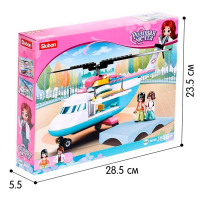 Конструктор &laquo;Розовая Мечта. Медицинский вертолет&raquo;, 163 детали