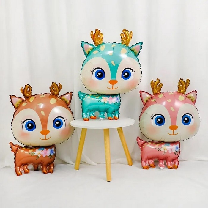 Шар фольгированный 29" &laquo;Оленёнок&raquo;, фигура, коричневый