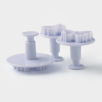 Набор плунжеров кондитерских Доляна «Бабочка», 3 шт, d=4/5/6 см Набор плунжеров кондитерских Доляна «Бабочка», 3 шт, d=4/5/6 см