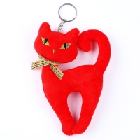Мягкая игрушка &laquo;Кошечка&raquo;, на брелоке, 16 см, цвета МИКС
