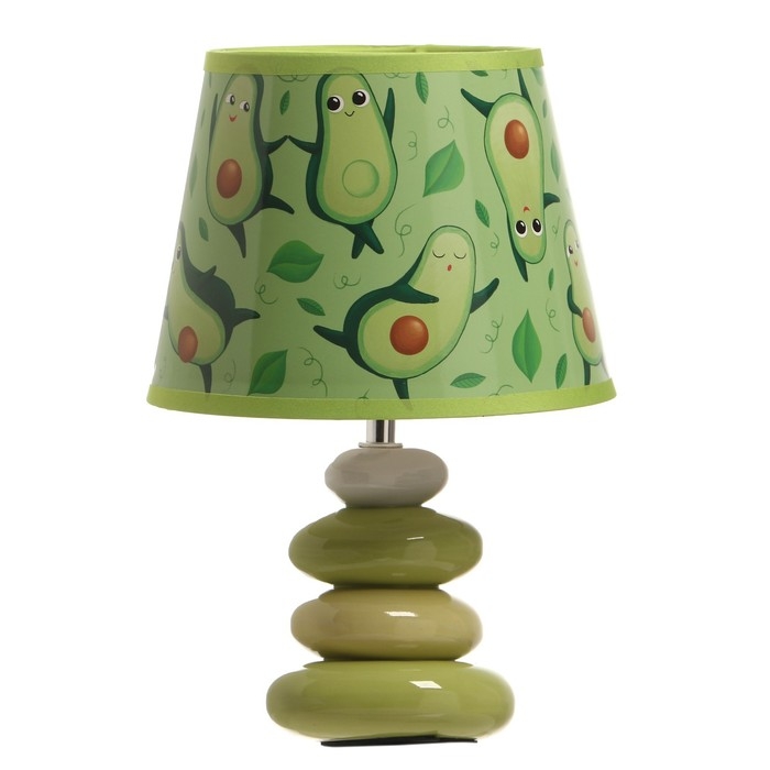 Настольная лампа "Авокадо" Е14 15Вт зеленый 20х20х30 см RISALUX
