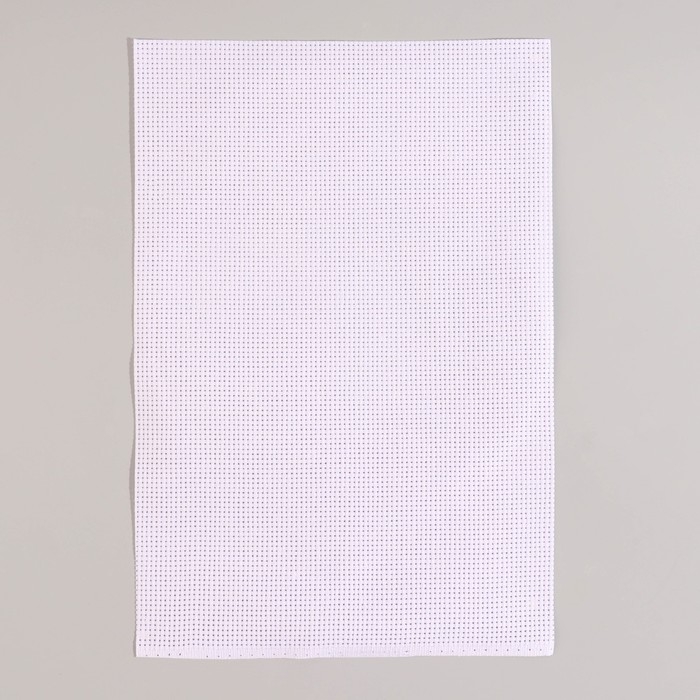 Набор для вышивания крестиком: канва без рисунка 30&times;20 см, нитки 10 шт, пяльцы d = 18 см, иглы 6 шт, шпульки 10 шт, цвет МИКС